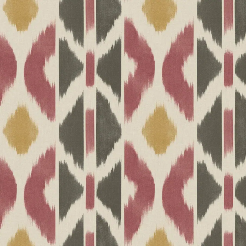 Papel pintado tay ikat de color rosa Patan AB3091