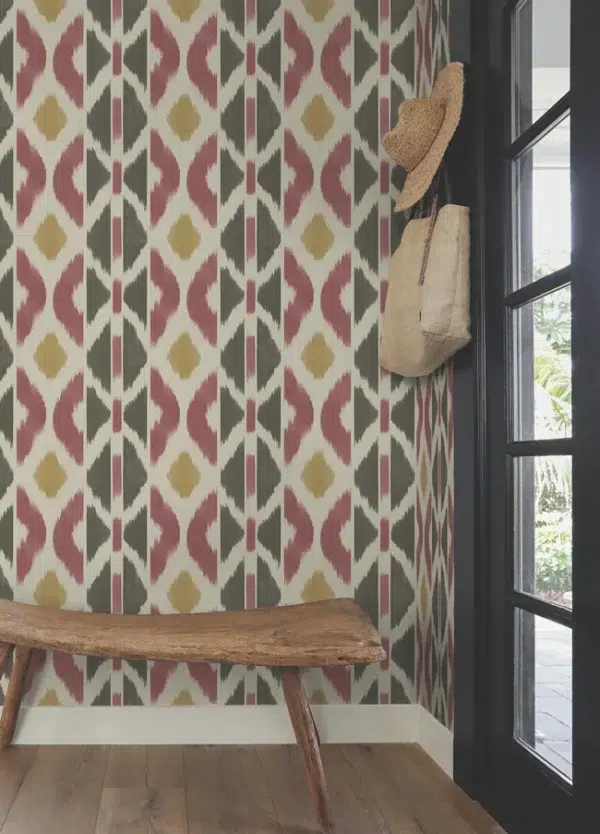Papel pintado tay ikat de color azul Patan AB3094 - Imagen 12