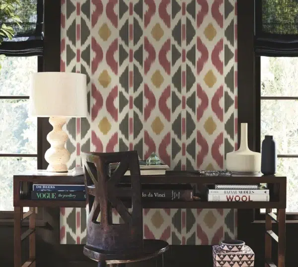 Papel pintado tay ikat de color azul Patan AB3094 - Imagen 13