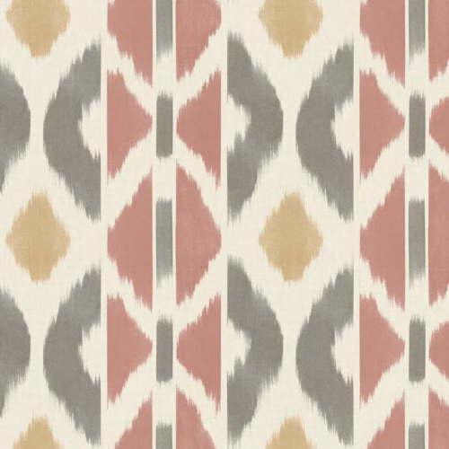 Papel pintado tay ikat de color rosa Patan AB3096