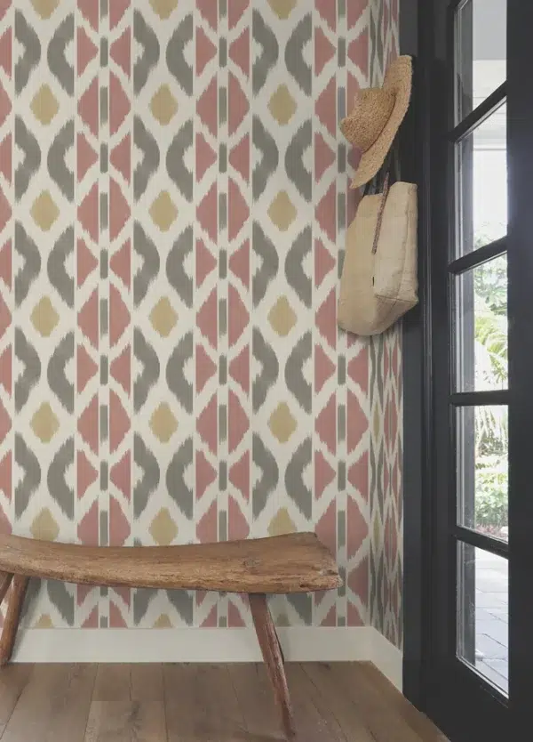Papel pintado tay ikat de color azul Patan AB3094 - Imagen 15