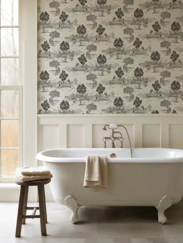 Papel pintado de árboles en color gris Royal-Oak YSP0514 - Imagen 6