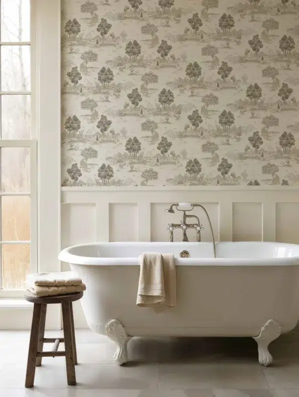 Papel pintado de árboles en color gris Royal-Oak YSP0514 - Imagen 3