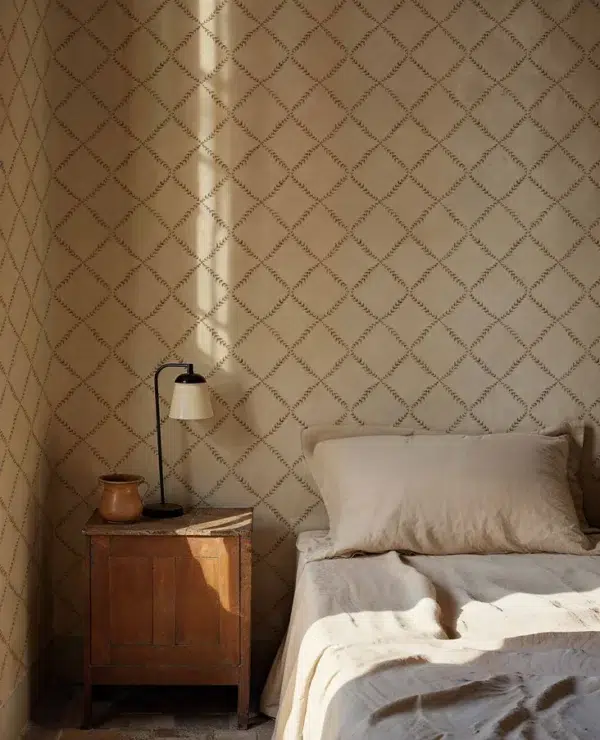 Papel pintado de trellis en color beige Ivy-Garland YSP0516 - Imagen 7