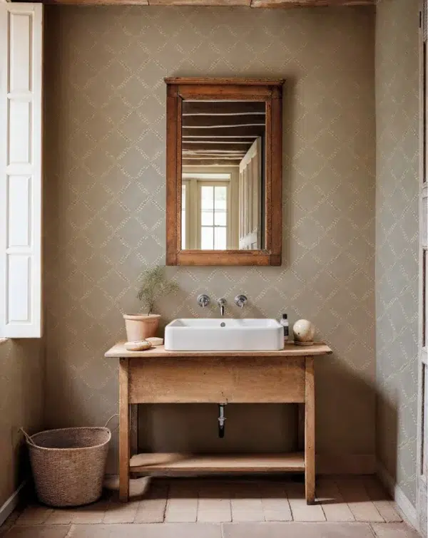 Papel pintado de trellis en color beige Ivy-Garland YSP0516 - Imagen 8