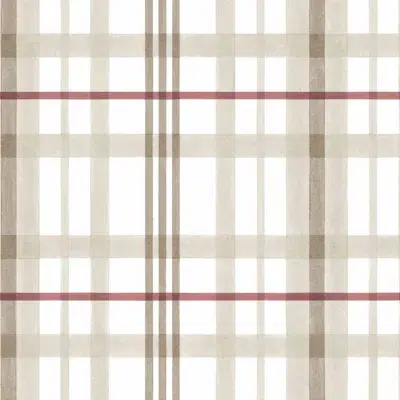 Papel pintado de cuadros en color beige Clans-Check YSP0510