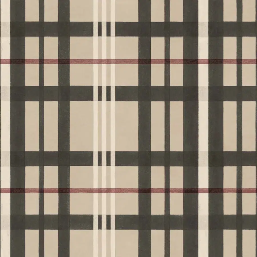 Papel pintado de cuadros en color beige Clans-Check YSP0508