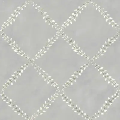 Papel pintado de trellis en color gris Ivy-Garland YSP0521