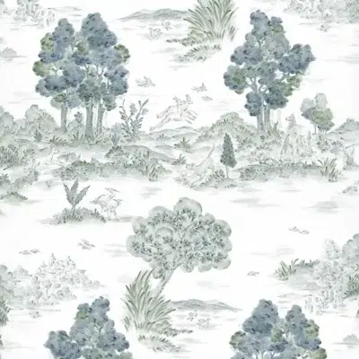 Papel pintado de árboles en color azul Royal-Oak YSP0512