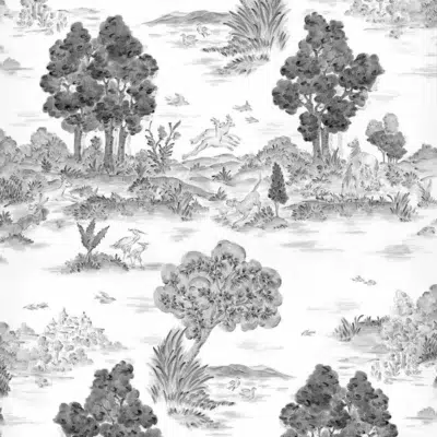 Papel pintado de árboles en color negro Royal-Oak YSP0513