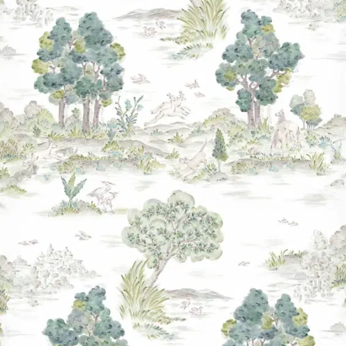 Papel pintado de árboles en color verde Royal-Oak YSP0511