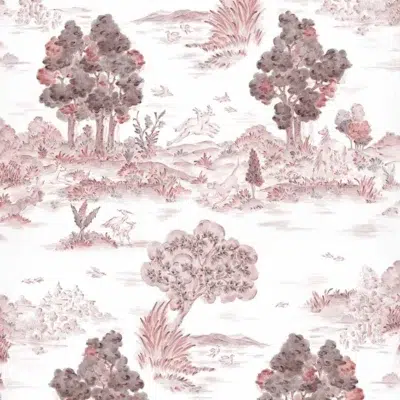 Papel pintado de árboles en color rojo Royal-Oak YSP0515
