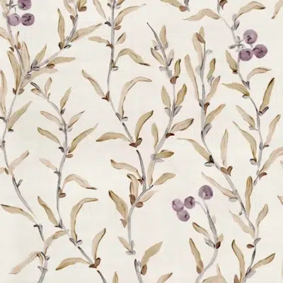 Papel pintado de frutas en color beige Wild-Blackthorn YSP0523