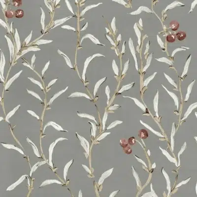 Papel pintado de frutas en color gris Wild-Blackthorn YSP0526
