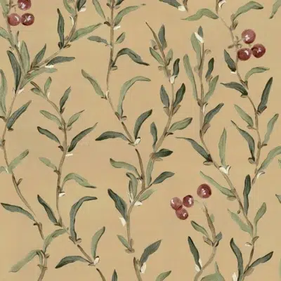 Papel pintado de frutas en color naranja Wild-Blackthorn YSP0522