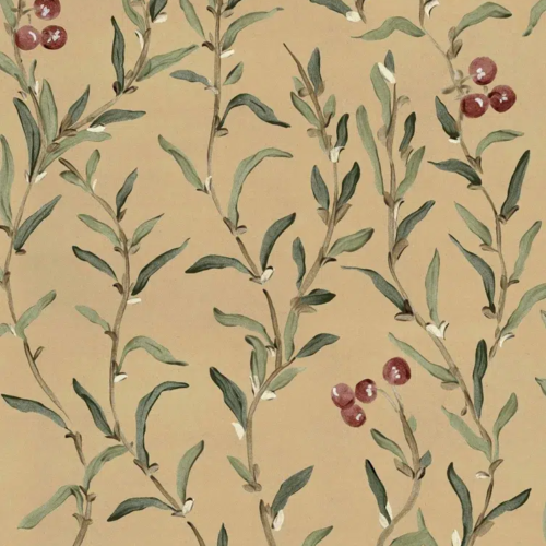 Papel pintado de frutas en color naranja Wild-Blackthorn YSP0522