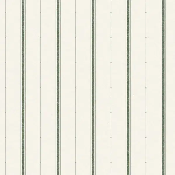 Papel pintado de rayas en color verde Lineal B00342