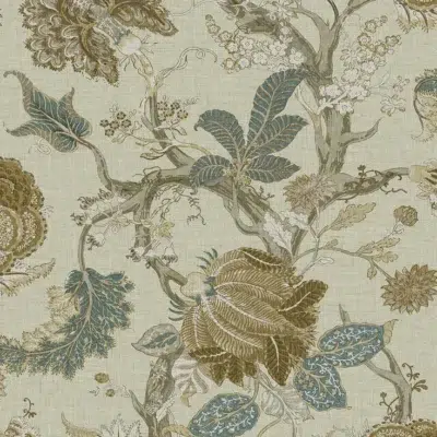 Papel pintado de estampado floral en color beige Thurleigh CL70105