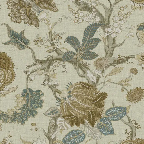 Papel pintado de estampado floral en color beige Thurleigh CL70105