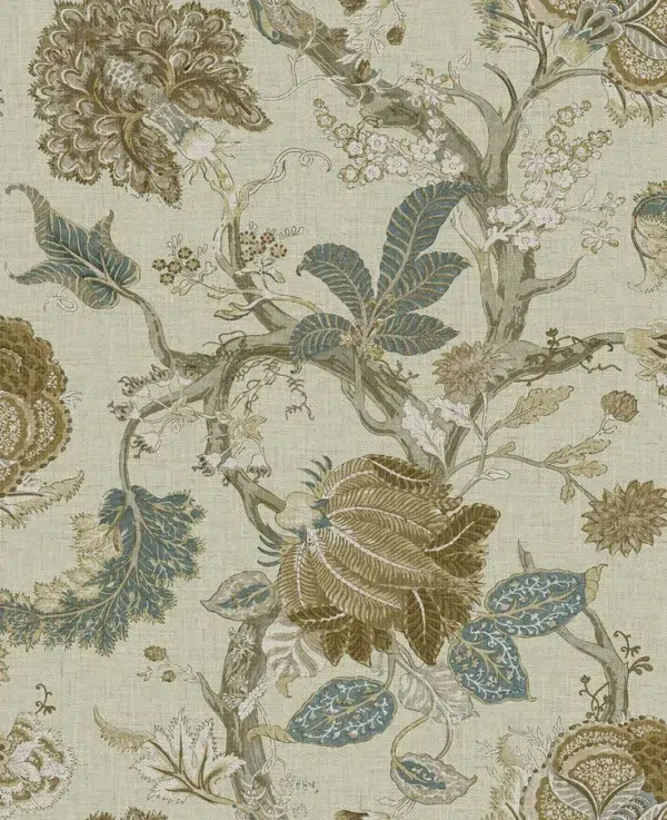 Papel pintado de estampado floral en color beige Thurleigh CL70105