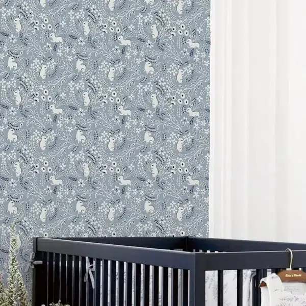 Papel pintado de animales en color azul Lupins 36230401 - Imagen 3