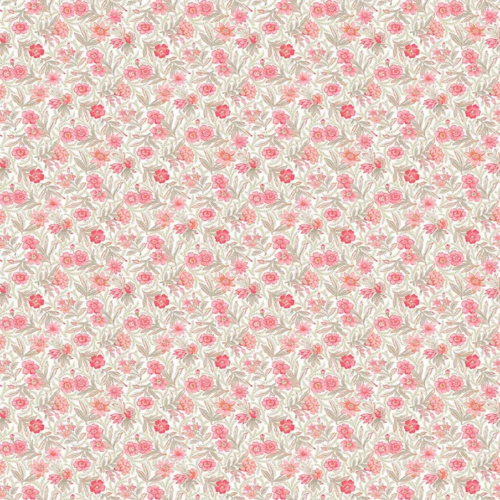 Papel pintado de estampado floral en color rojo Praline 36230103
