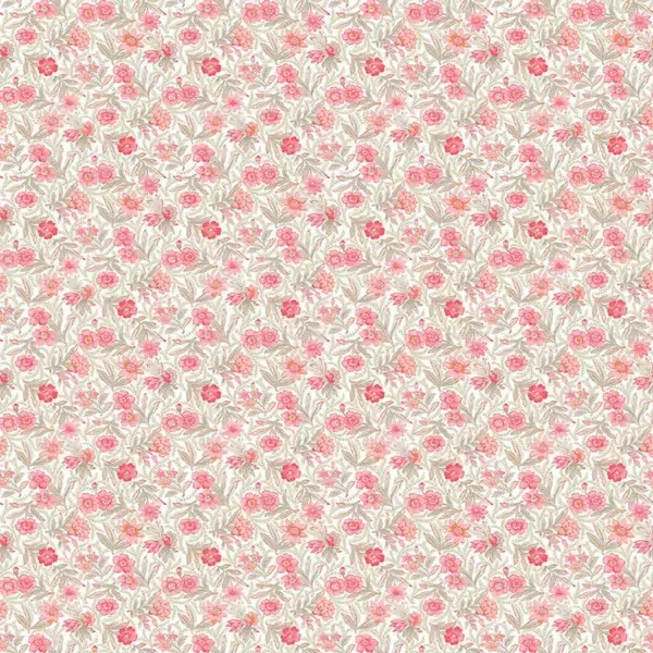 Papel pintado de estampado floral en color rojo Praline 36230103