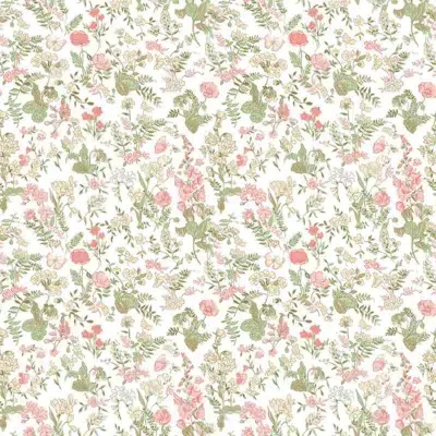 Papel de estampado floral en color verde Ballade Parisienne 36230203