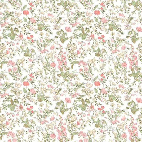Papel de estampado floral en color verde Ballade Parisienne 36230203