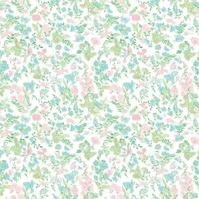 Papel de estampado floral en color verde Ballade Parisienne 36230204