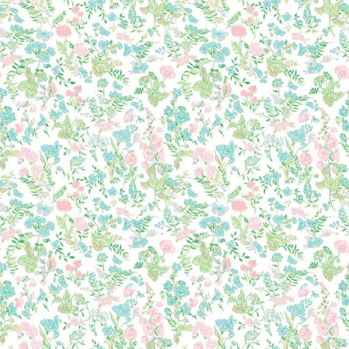 Papel de estampado floral en color verde Ballade Parisienne 36230204