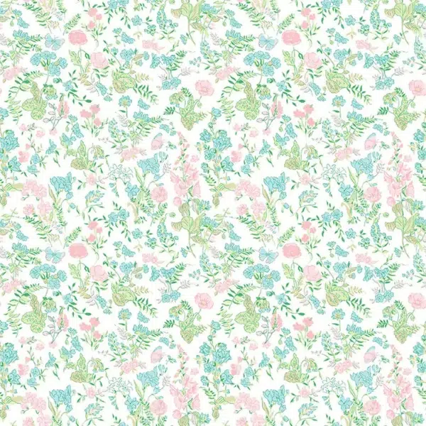 Papel de estampado floral en color verde Ballade Parisienne 36230204