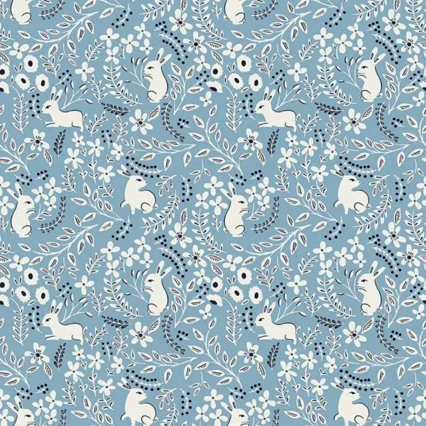 Papel pintado de animales en color azul Lupins 36230401