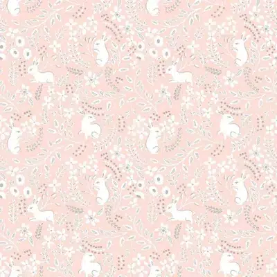 Papel pintado de animales en color rosa Lupins 36230403