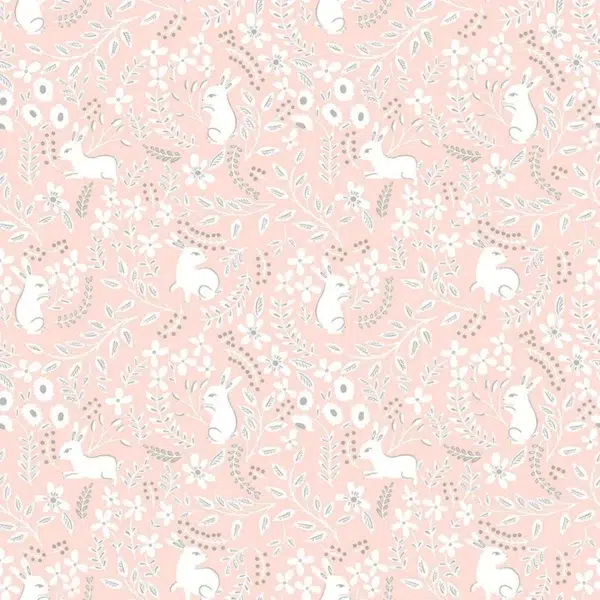 Papel pintado de animales en color rosa Lupins 36230403