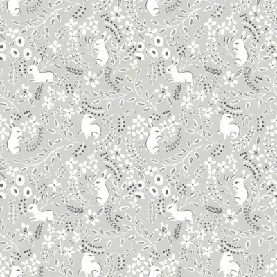 Papel pintado de animales en color gris Lupins 36230409