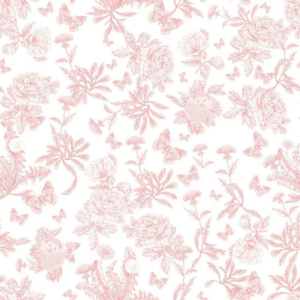 Papel pintado de Toile de Jouy en color rojo Toile de Jouy Herissons 36230503