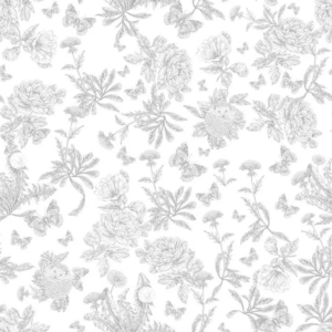 Papel pintado de Toile de Jouy en color gris Toile de Jouy Herissons 36230509