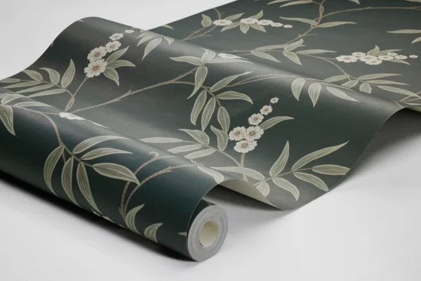 Papel pintado de estampado floral en color verde Floral Tree 7765 - Imagen 8