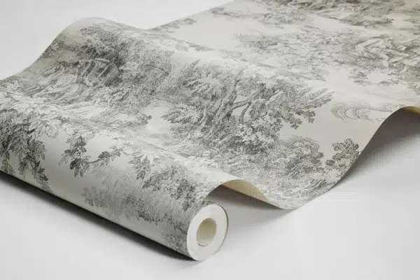 Papel pintado de Toile de Jouy en color azul Toile de Jouy 7767 - Imagen 7