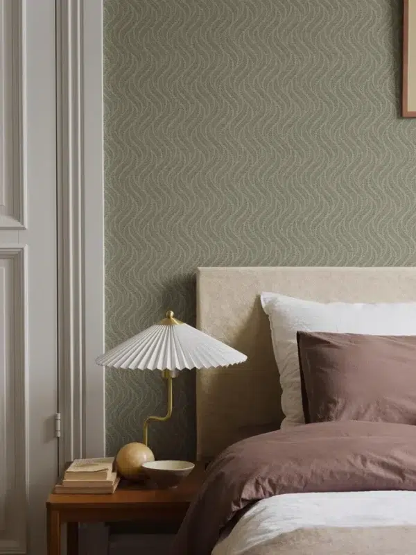 Papel pintado geométrico en color gris Little Fern 7771 - Imagen 6