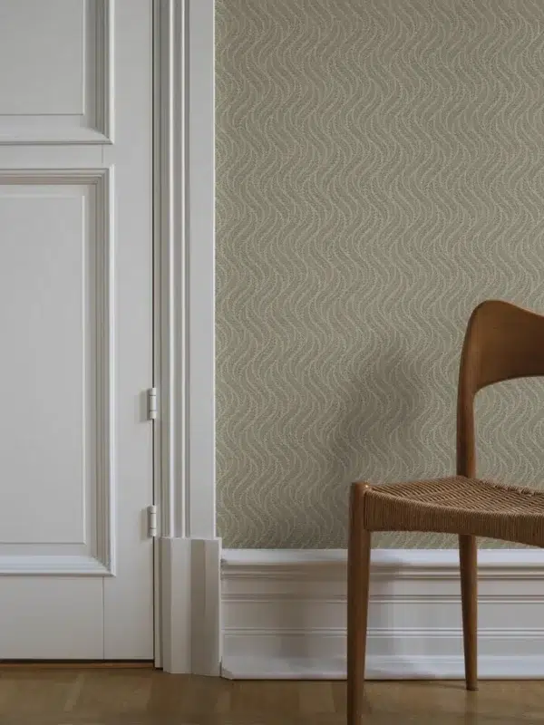 Papel pintado geométrico en color gris Little Fern 7771 - Imagen 8
