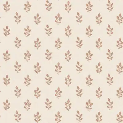 Papel pintado bicolor en color rojo Little Oak 7777