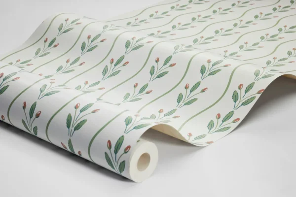 Papel pintado de hojas en color azul Flower Buds 7779 - Imagen 10