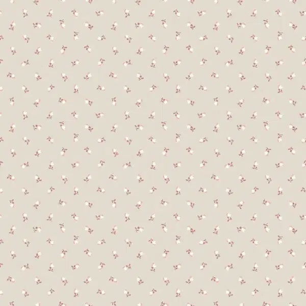 Papel pintado de dibujo pequeño en color beige Petite Cherie 7780