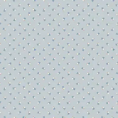 Papel pintado de dibujo pequeño en color azul Petite Cherie 7783