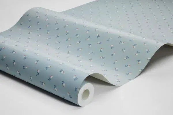 Papel pintado de dibujo pequeño en color azul Petite Cherie 7783 - Imagen 4
