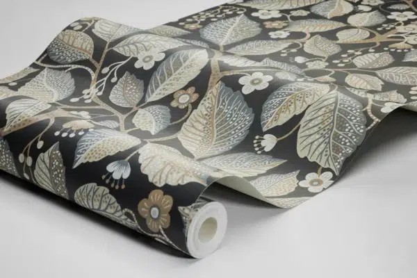 Papel pintado de estampado floral en color azul Elm Tree 7785 - Imagen 10