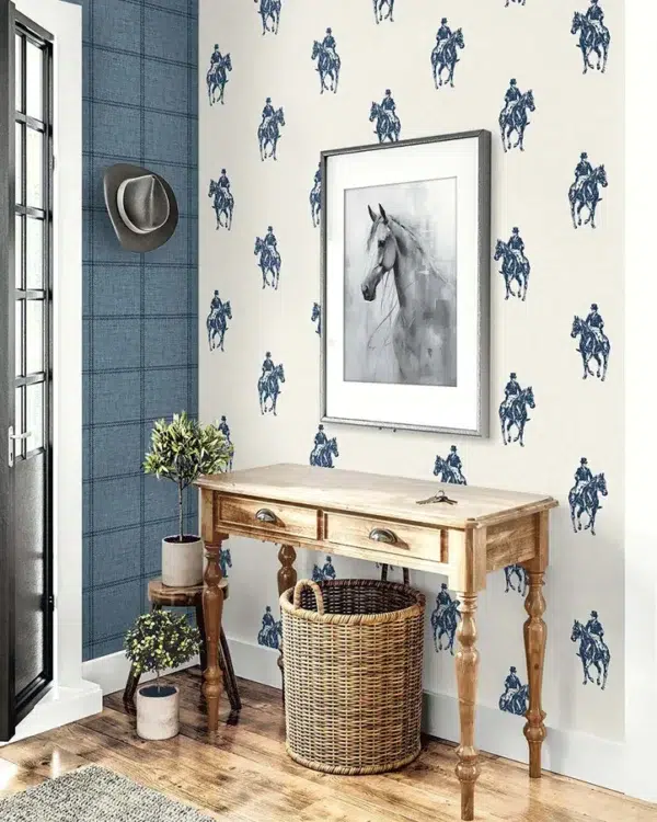 Papel pintado de animales en color azul Tavistock CL72102 - Imagen 3