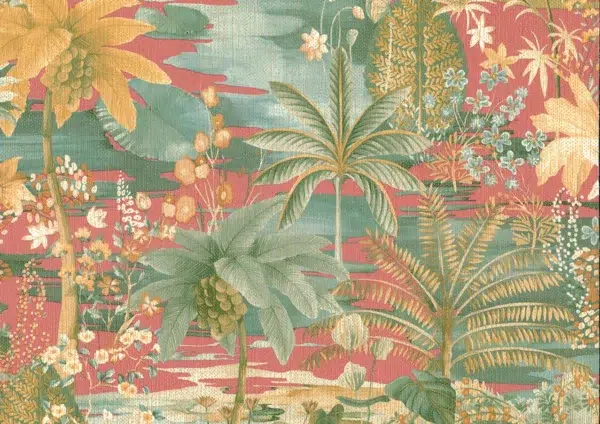 Papel pintado estampado floral multicolor Japura 25800